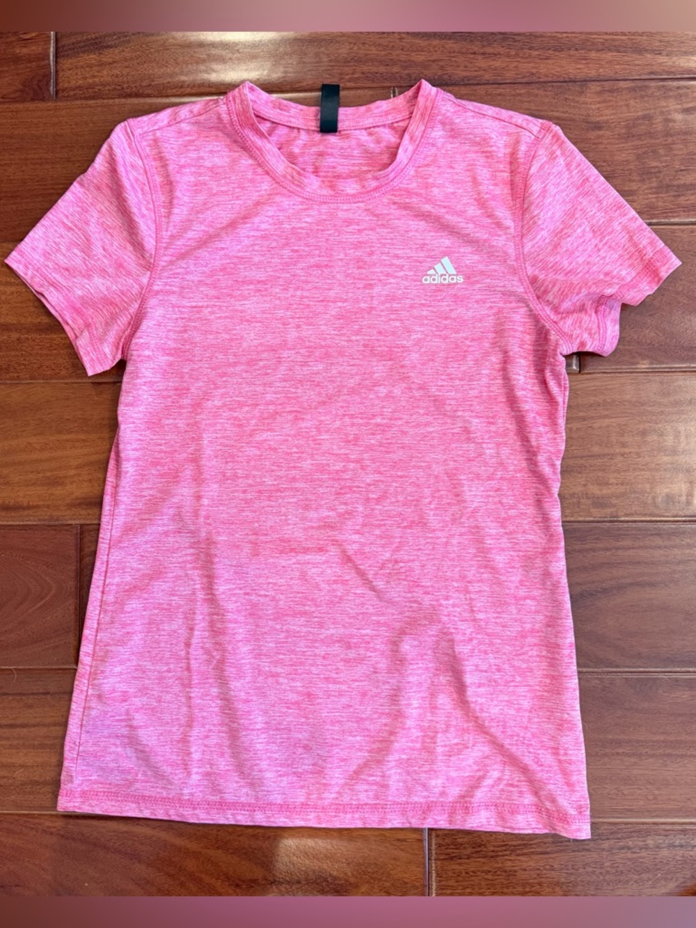 adidas Pink Heather Golf Tee with Subtle Logo‎
